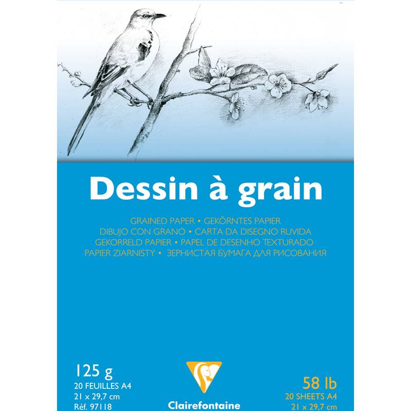 Clairefontaine Zeichenpapierblock "à Grain", DIN A4