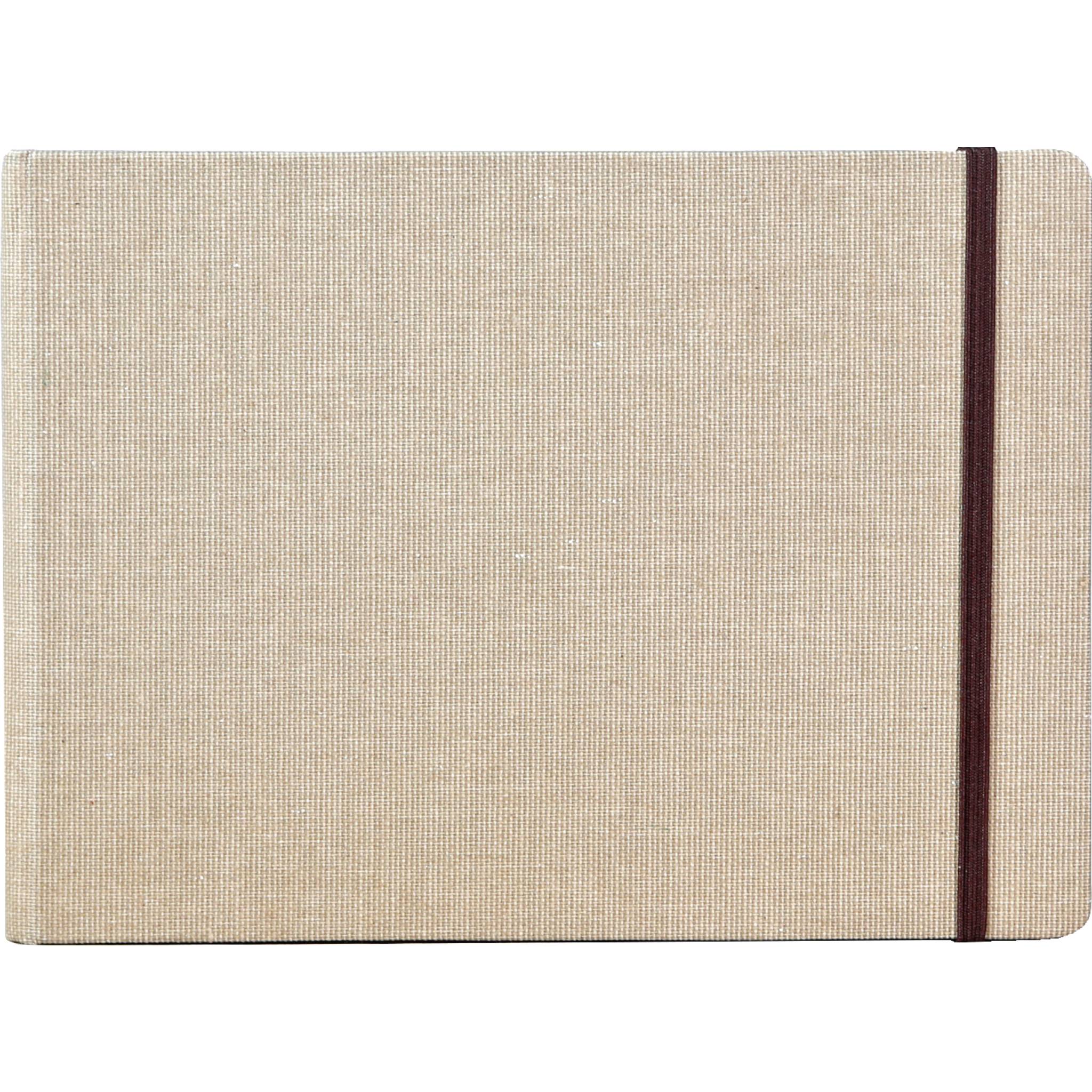 Clairefontaine Reisealbum A5 Goldine Leinen, 30 Blatt 180g - Natur 96108C