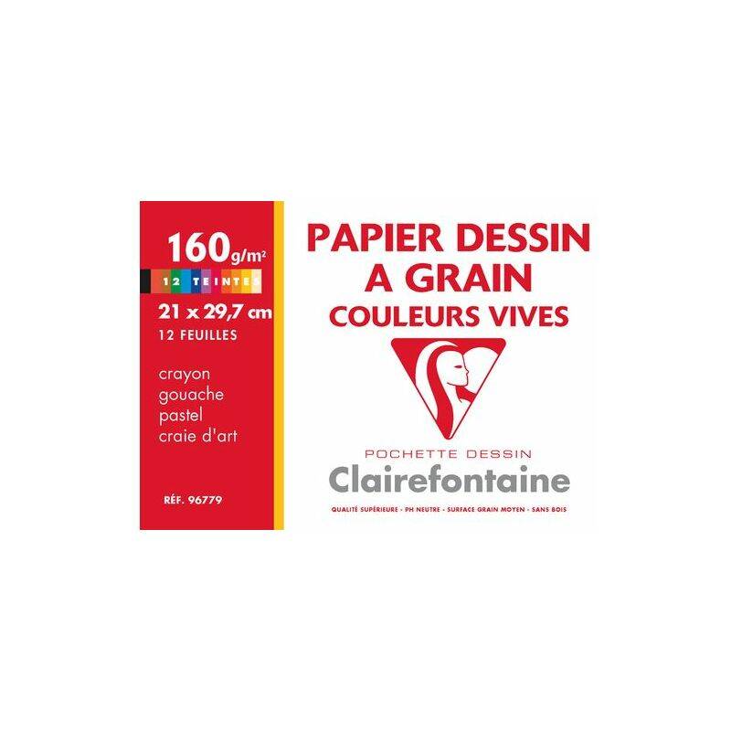 Clairefontaine Künstlerpapier "à Grain", 240 x 320 mm