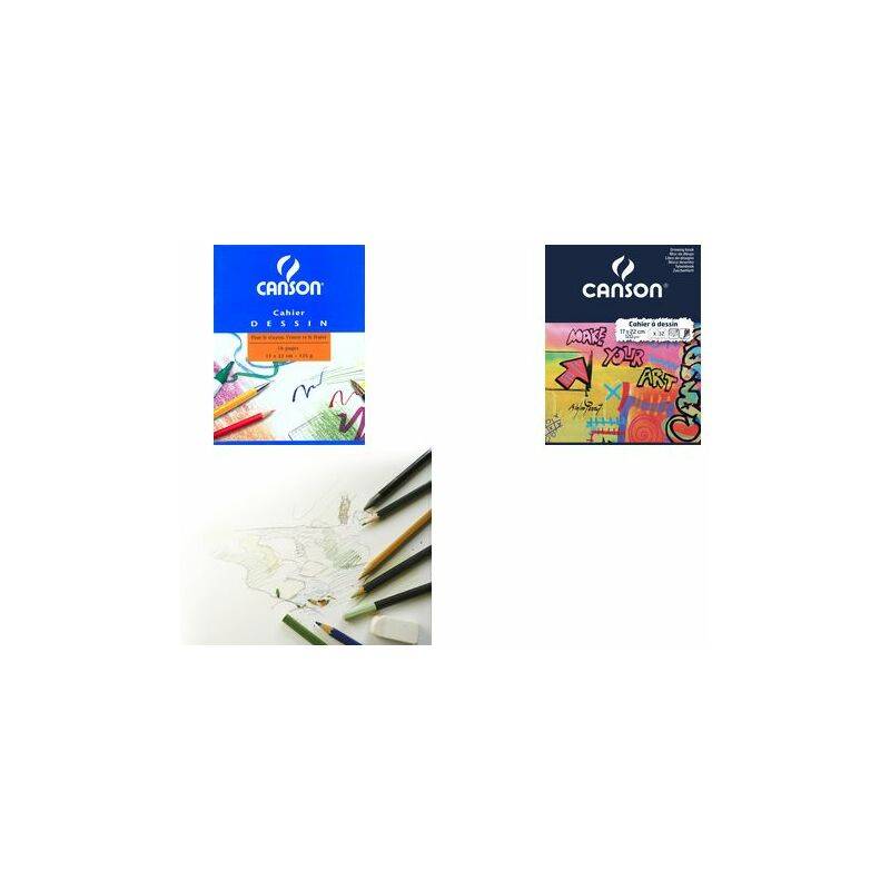 CANSON Zeichenheft, blanko, 125 g/qm, 170 x 220 mm