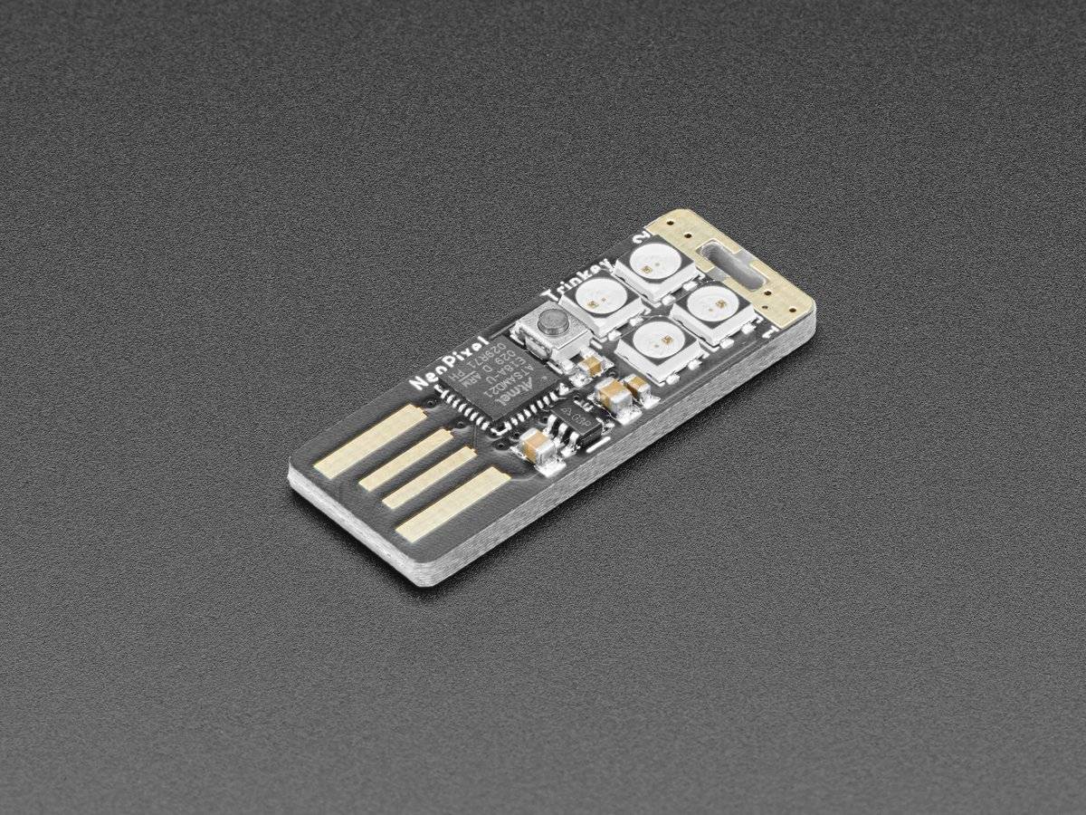 Adafruit Neo Trinkey - SAMD21 USB Key with 4x NeoPixels Cortex M0+ 4870