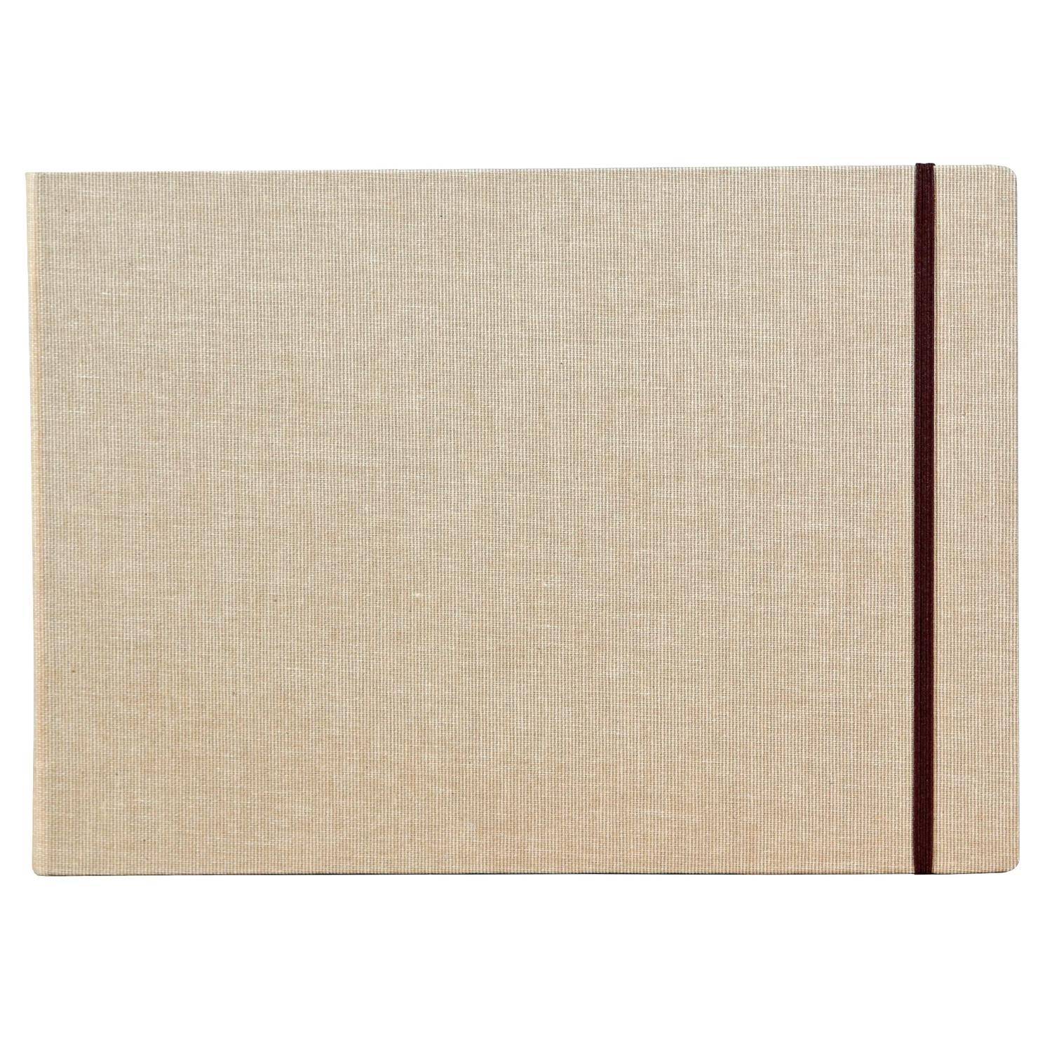 Clairefontaine Reisealbum A4 Goldine Leinen , 30 Blatt 180g Natur 96107C