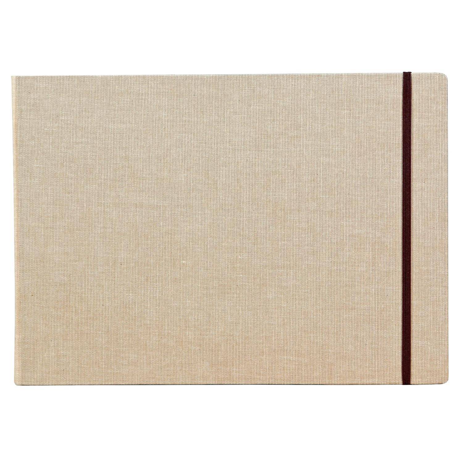 Clairefontaine Reisealbum A4 Goldine Leinen , 30 Blatt 180g Natur 96107C