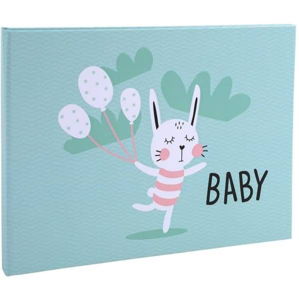 Fotoalbum Baby 28,5x22cm 30 Seiten grün