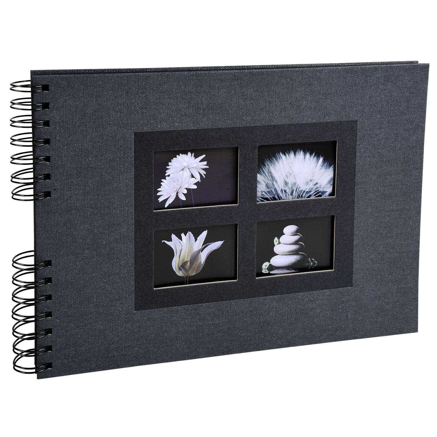 Exacompta Spiralalbum 50 schwarzen Seiten Passion - 32x22 cm - Schwarz - 16241E