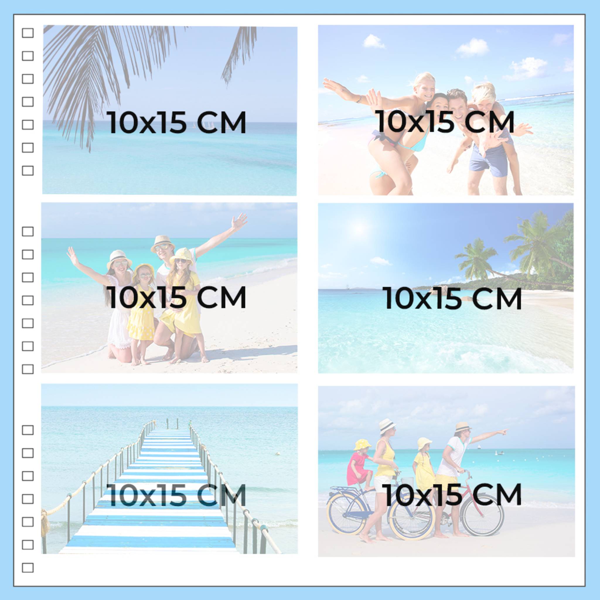 Exacompta Spiralfotoalbum MILANO 32x32 cm, 60 schwarze Seiten - Schwarz - 15119E