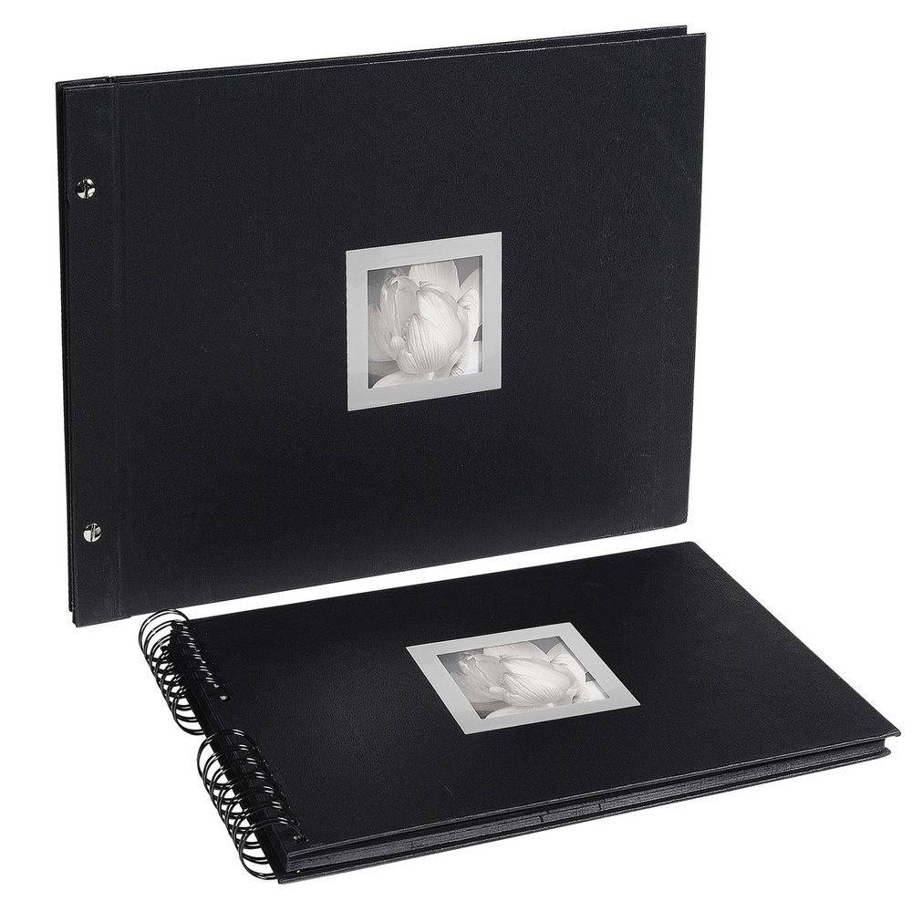 Exacompta Schraubenalbum zum Wiederauffüllen 40 Seiten 37x29cm Schwarz 16944E