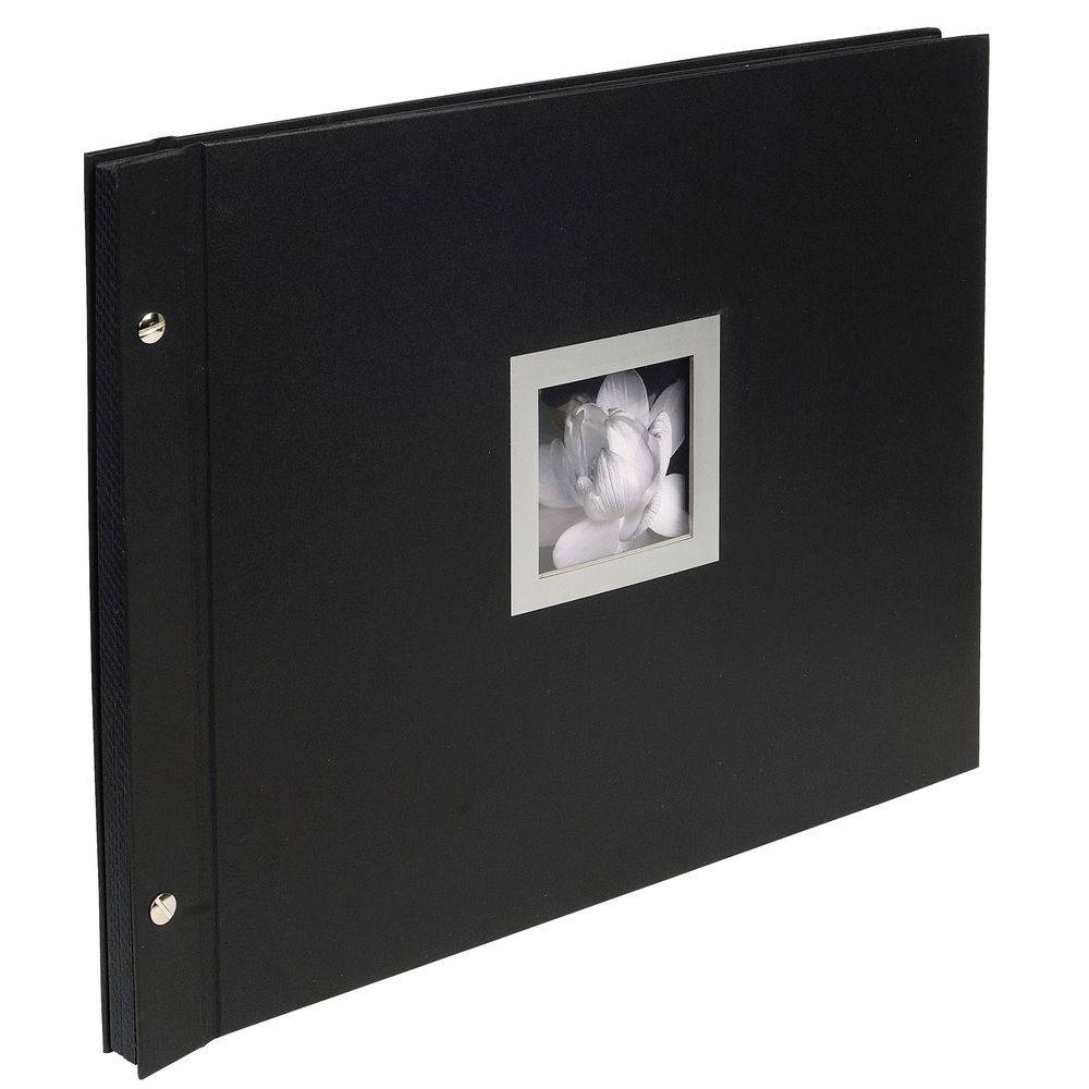 Exacompta Schraubenalbum zum Wiederauffüllen 40 Seiten 37x29cm Schwarz 16944E