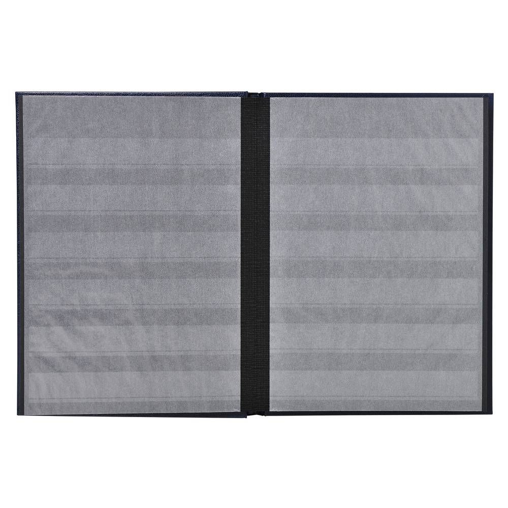 Exacompta Briefmarken Einsteckalbum Halbleder 32 Seiten 165x225cm Schwarz 21141E