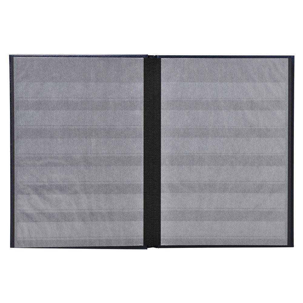 Exacompta Briefmarken Einsteckalbum Halbleder 32 Seiten 165x225cm Schwarz 21141E