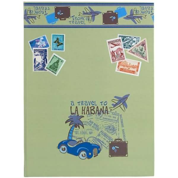 Briefmarken-Starterkit Air-Mail mit Album 22,5x30,5cm 16 Seiten und Zubehör