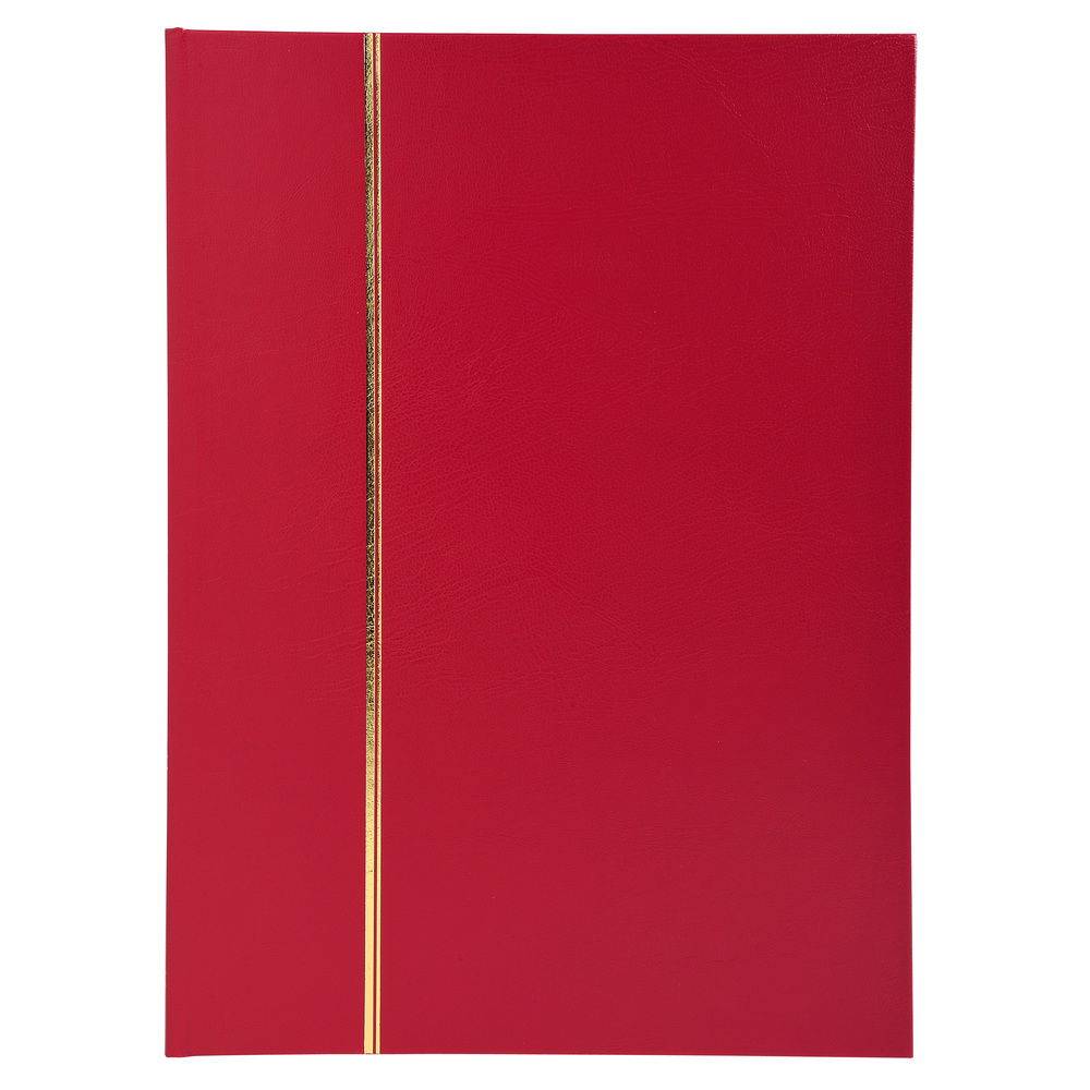 Exacompta Briefmarken Einsteckalbum Halbleder 32 Seiten 225x305cm Rot 26143E