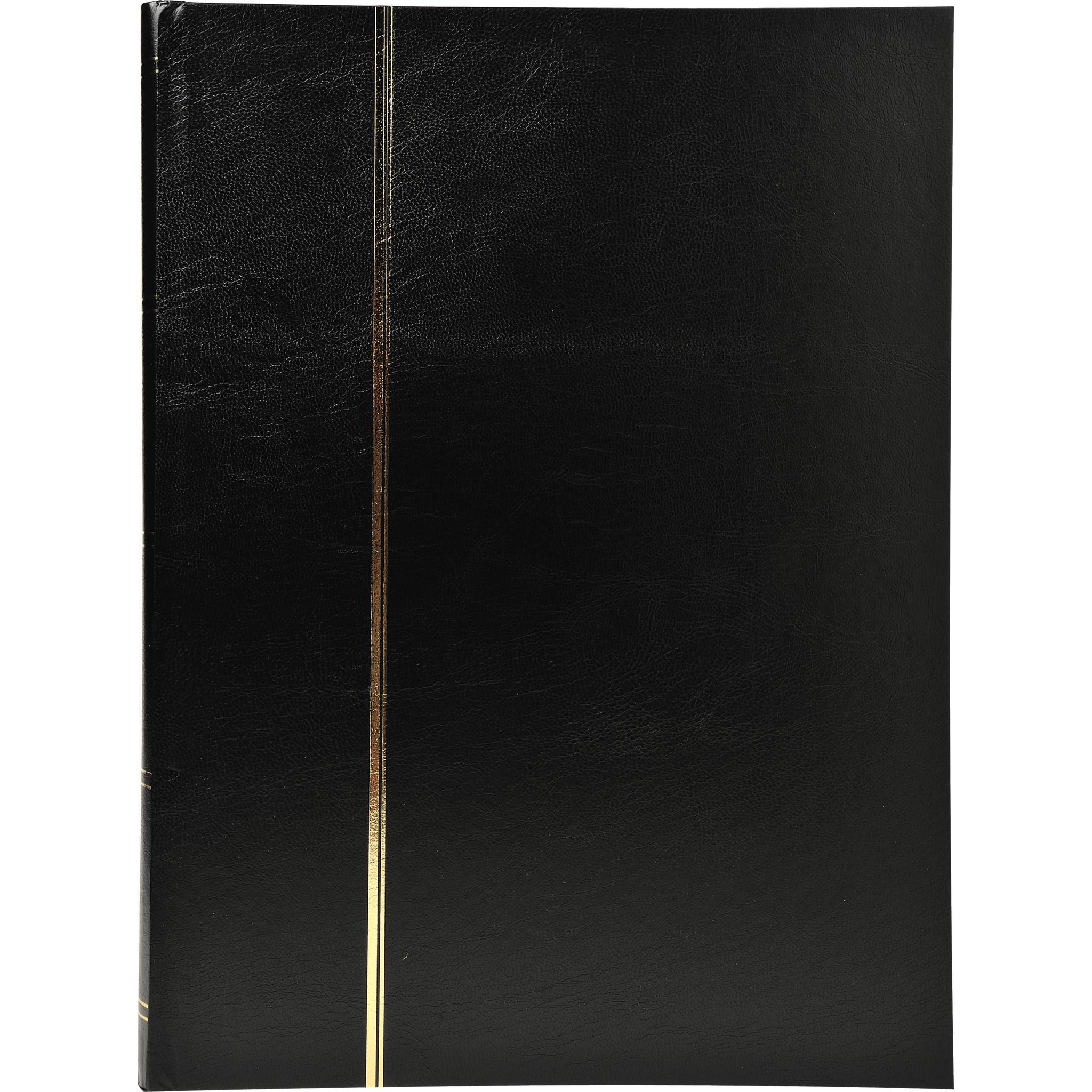 Exacompta Briefmarken Einsteckalbum Halbleder 16 Seiten 165x225cm Schwarz 26131E