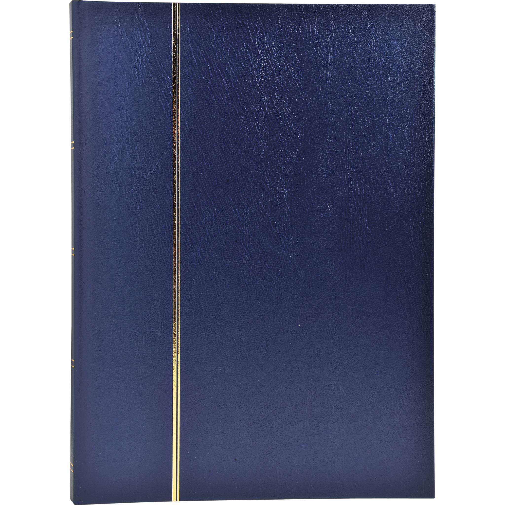 Exacompta Briefmarken Einsteckalbum Halbleder 48 Seiten 225x305cm Blau 26154E