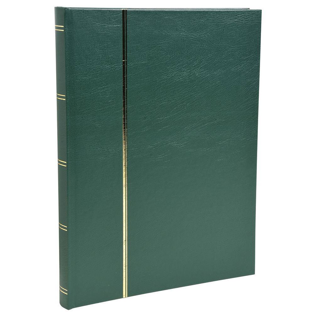 Exacompta Briefmarken Einsteckalbum Halbleder 48 Seiten 225x305cm Grün 26155E