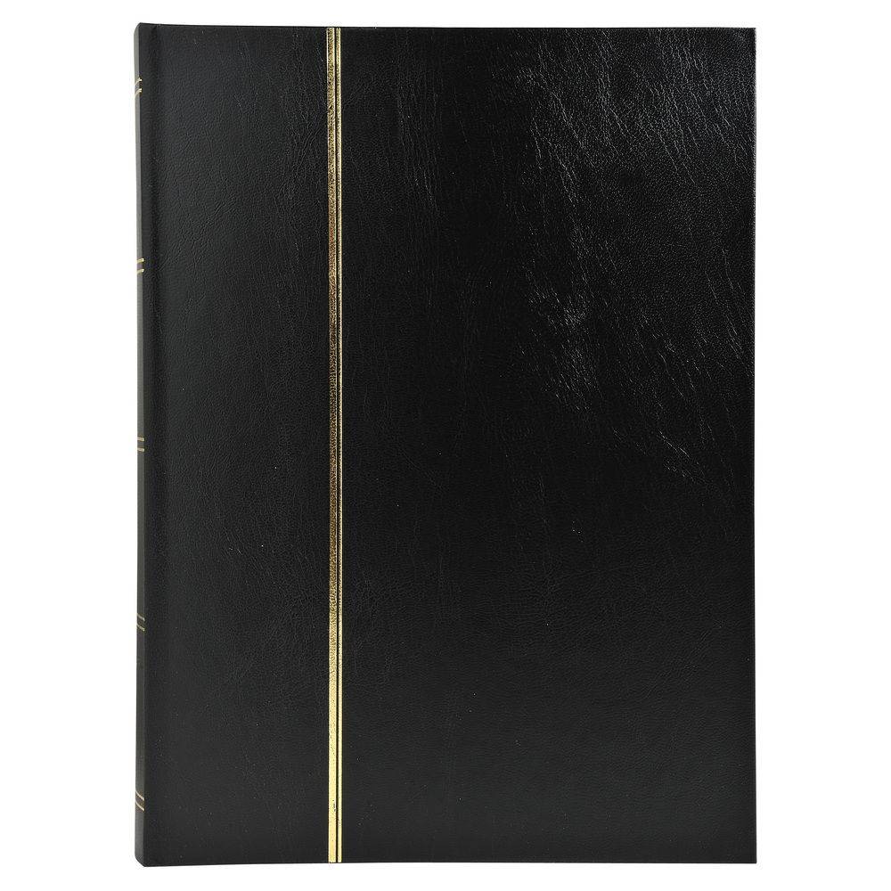 Exacompta Briefmarken Einsteckalbum Halbleder 64 Seiten 225x305cm Schwarz 26161E