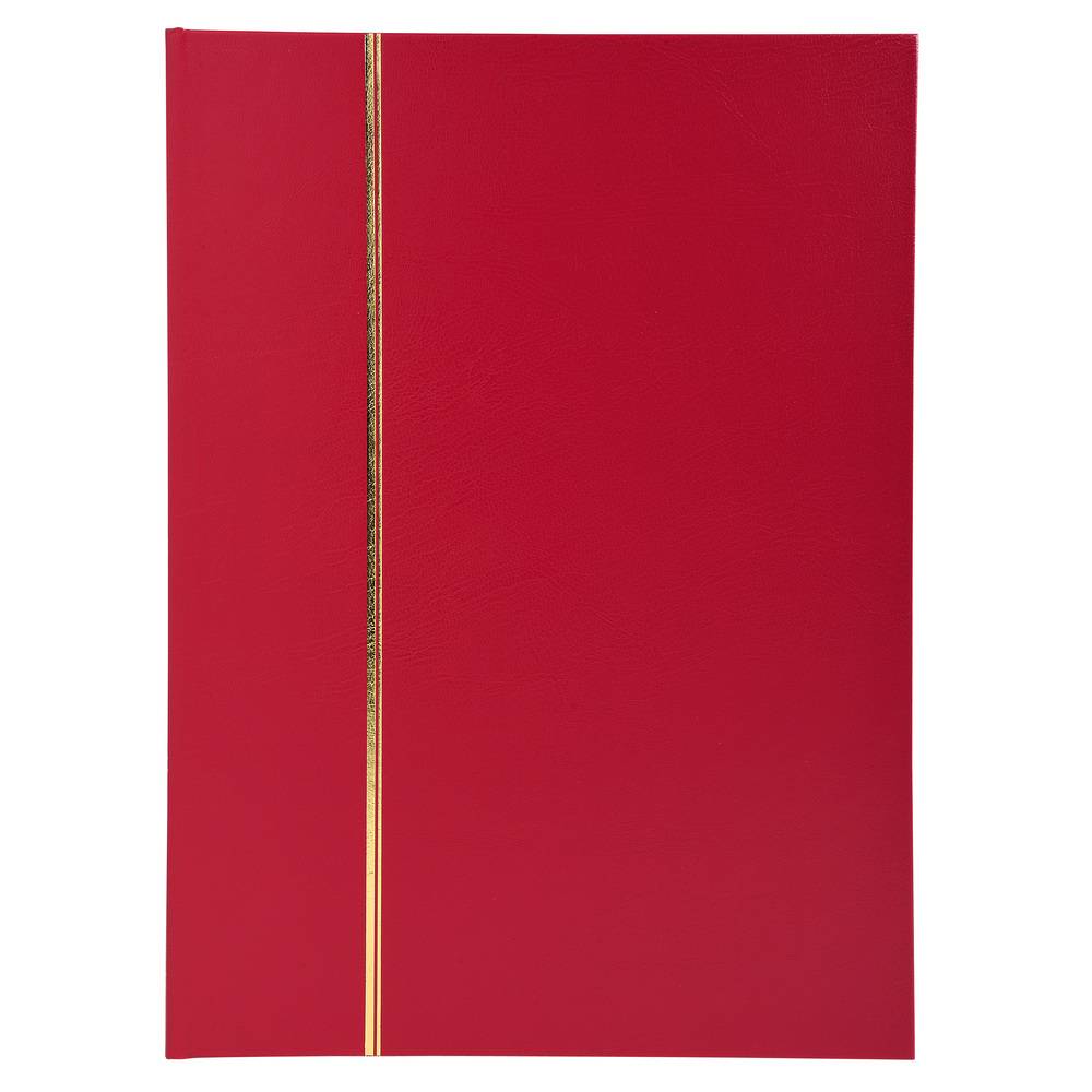 Exacompta Briefmarken Einsteckalbum Halbleder 64 Seiten 225x305cm Rot 26163E
