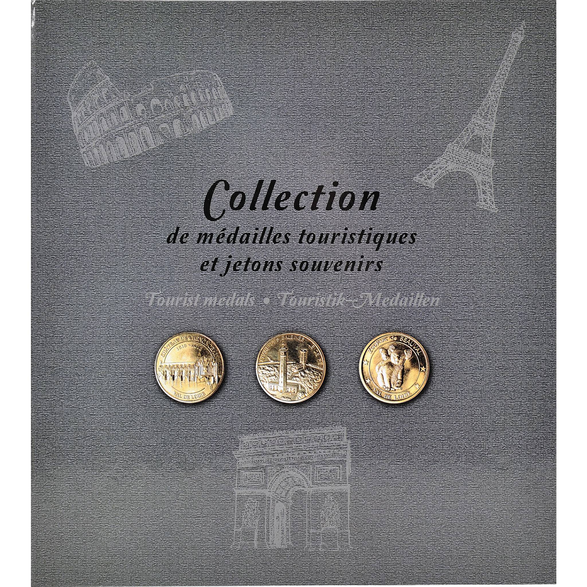 Exacompta Sammelalbum - 50 Souvenir-Medaillen - Grau - 96113E