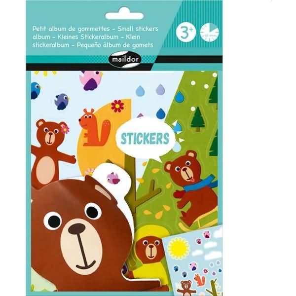 Stickeralbum mit ca. 30 Stickern