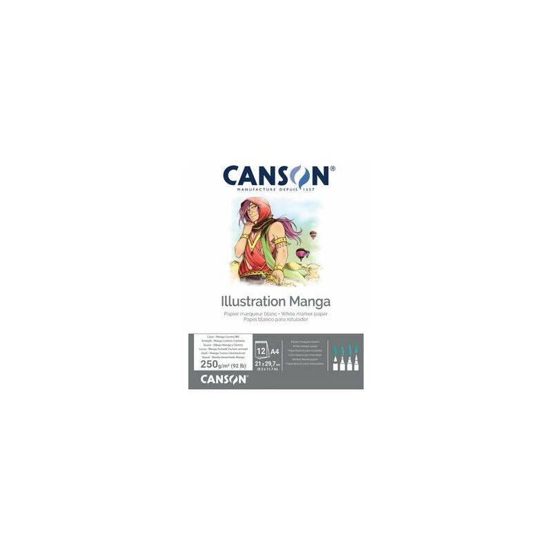 CANSON Skizzenblock Illustration Manga, DIN A3, 250 g/qm