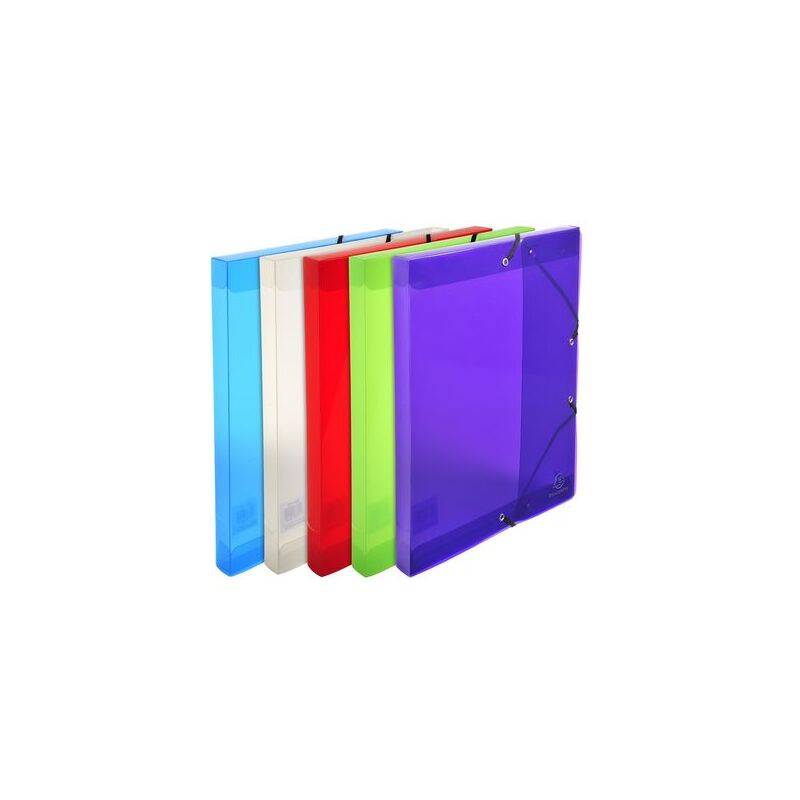 Fünf bunte Ordner stehen in einer Reihe. Sie sind blau, transparent, rot, grün und lila und zeigen eine Vielfalt an Organisationsmöglichkeiten.