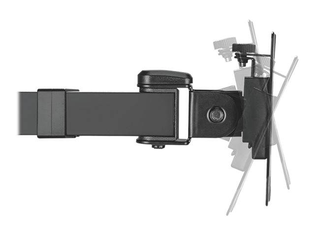 LogiLink - Befestigungskit - einstellbarer Arm - für 2 LCD-Displays - Stahl - Schwarz - Bildschirmgröße: 43.2-81.3 cm (1