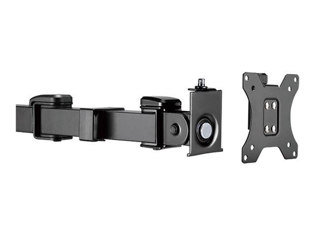 LogiLink Befestigungskit - einstellbarer Arm - für 2 LCD-Displays - Stahl - Schwarz - Bildschirmgröße: 43.2-81.3 cm (17"-32")
