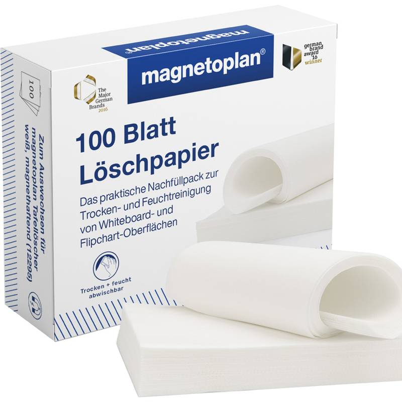 magnetoplan Löschpapier für Tafellöscher, magnetisch