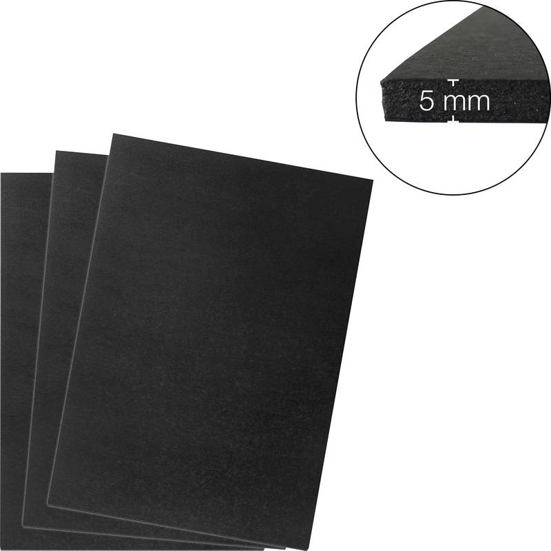 transotype Foam Board, 297 x 420 mm (A3), schwarz, 5 mm