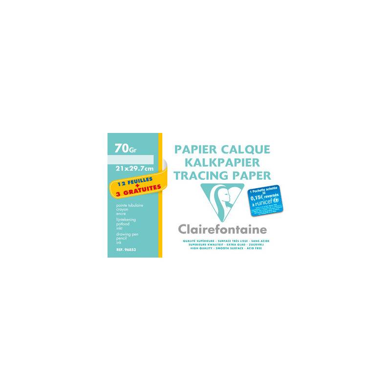 Clairefontaine Transparentpapier, DIN A4, Aktionspack