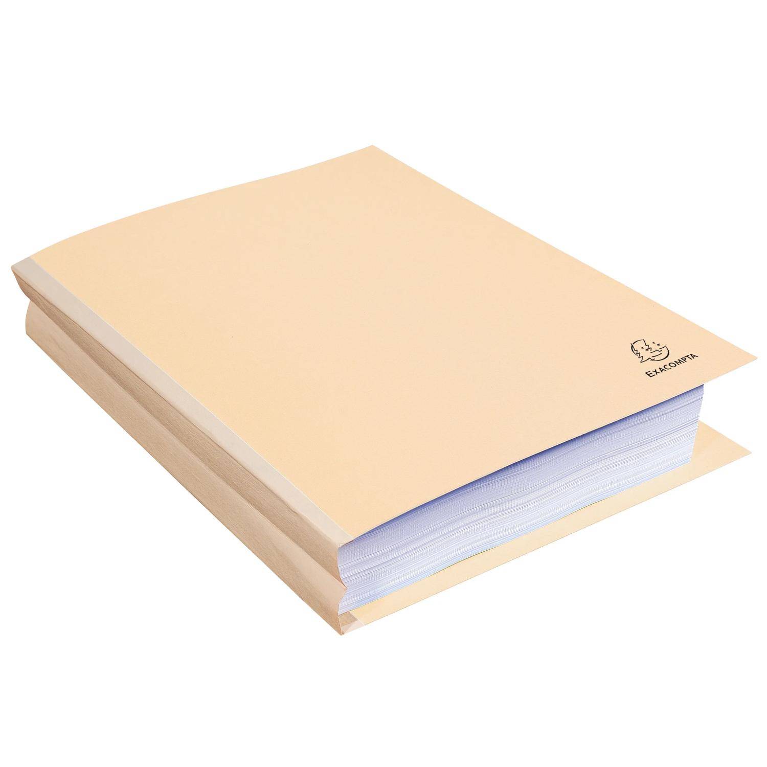 Exacompta 25er Aktendeckel mit leinen Rücken Forever® 320g A4 - Sand - 770002E