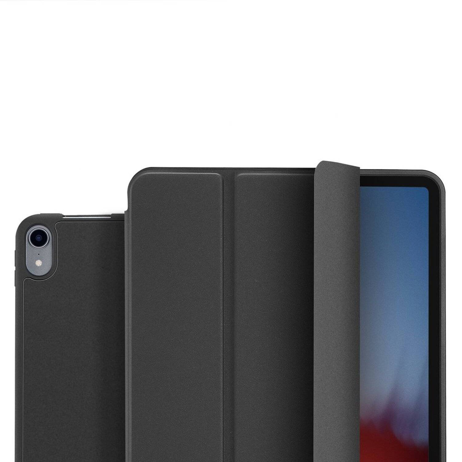 Dux Ducis OSOM Hartschale mit Smart Sleep und integrierter Standfunktion Schutz Hülle für iPad Pro 11", Schwarz