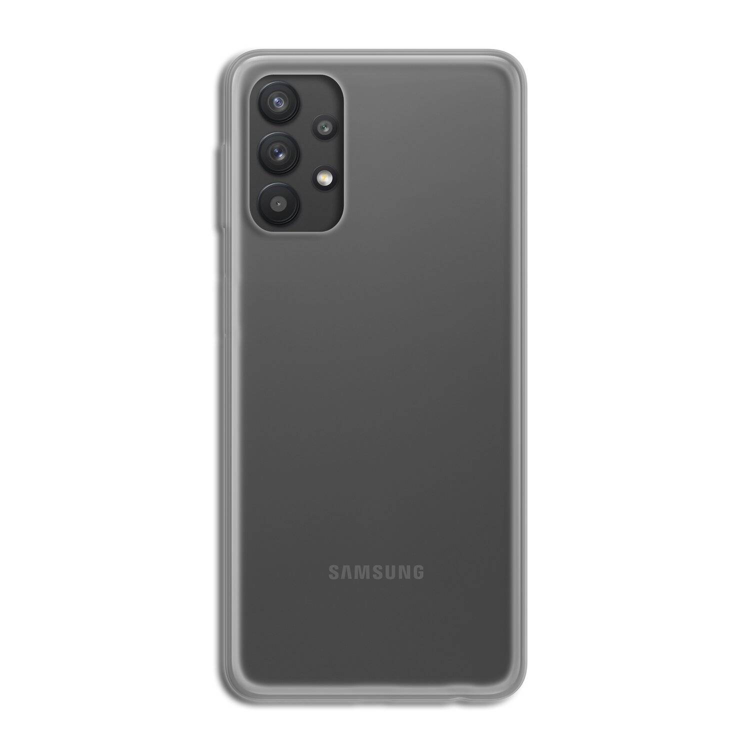 Silikon Hülle Basic kompatibel mit Samsung Galaxy A32 5G Case TPU Soft Handy Cover Schutz Transparent