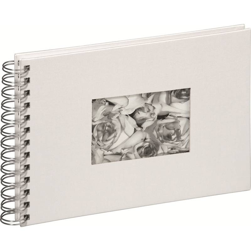 PAGNA Foto-Spiralalbum, Leineneinband, weiß