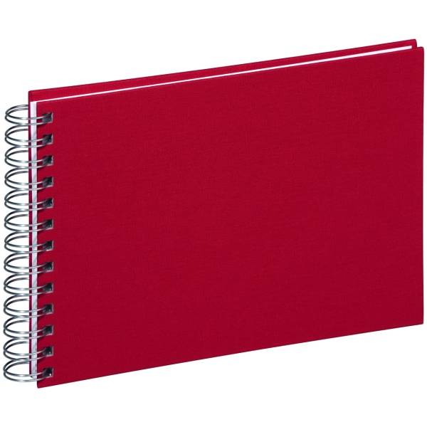 Spiralalbum 24x17cm 40 Seiten rot
