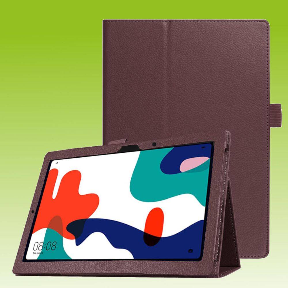Für Huawei MatePad 2020 10.4 Zoll Braun Kunstleder Hülle Cover Tasche Case Neu