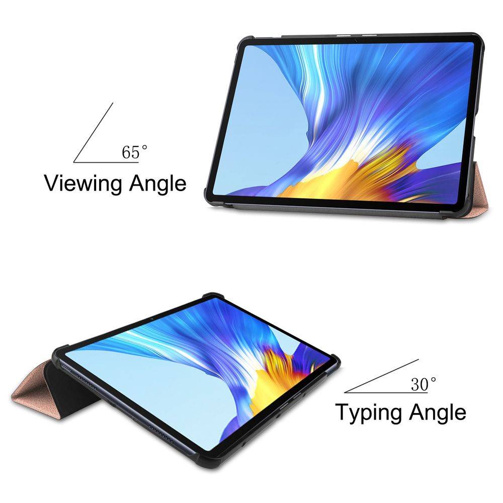 Für Huawei MatePad T10 / T10s 2020 Tablet Tasche 3 folt Wake UP Smart Cover Etuis Grau
