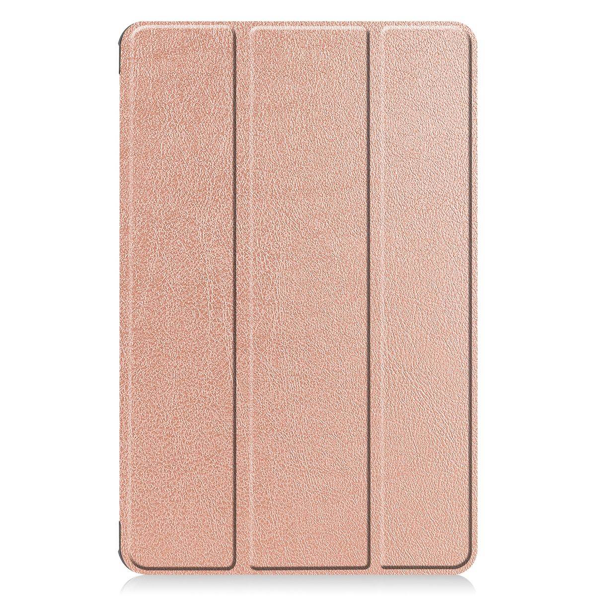 Für Huawei MatePad T10 / T10s 2020 Tablet Tasche 3 folt Wake UP Smart Cover Etuis Dunkel Rose Gold
