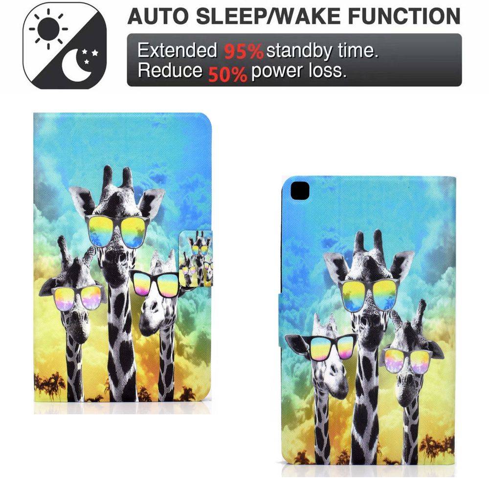 Für Samsung Galaxy Tab A7 T500 / T505 2020 Motiv 84 Tablet Tasche Kunst Leder Hülle Etuis