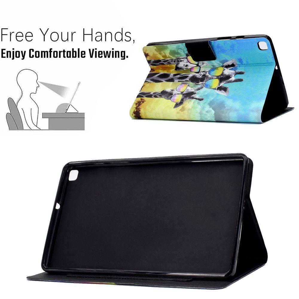 Für Samsung Galaxy Tab A7 T500 / T505 2020 Motiv 84 Tablet Tasche Kunst Leder Hülle Etuis