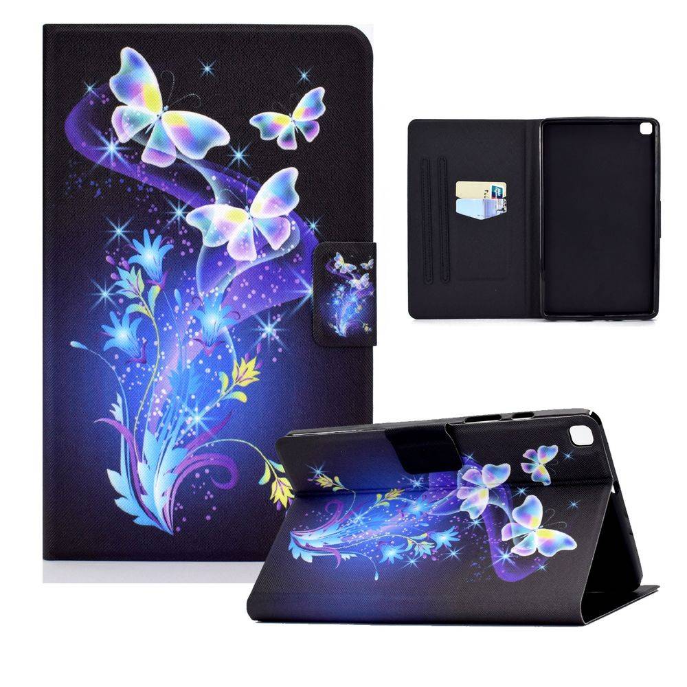 Für Samsung Galaxy Tab A7 T500 / T505 2020 Motiv 86 Tablet Tasche Kunst Leder Hülle Etuis