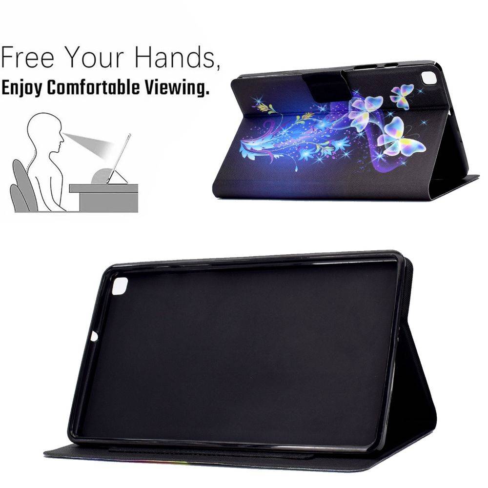 Für Samsung Galaxy Tab A7 T500 / T505 2020 Motiv 86 Tablet Tasche Kunst Leder Hülle Etuis