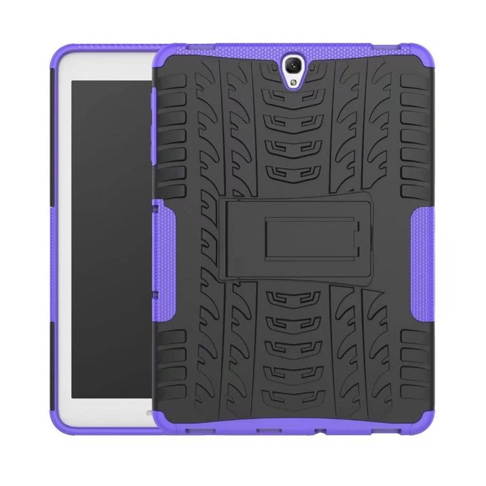 Hybrid Outdoor Schutzhülle Case Lila für Samsung Galaxy Tab S3 9.7 T820 T825 2017 Tasche