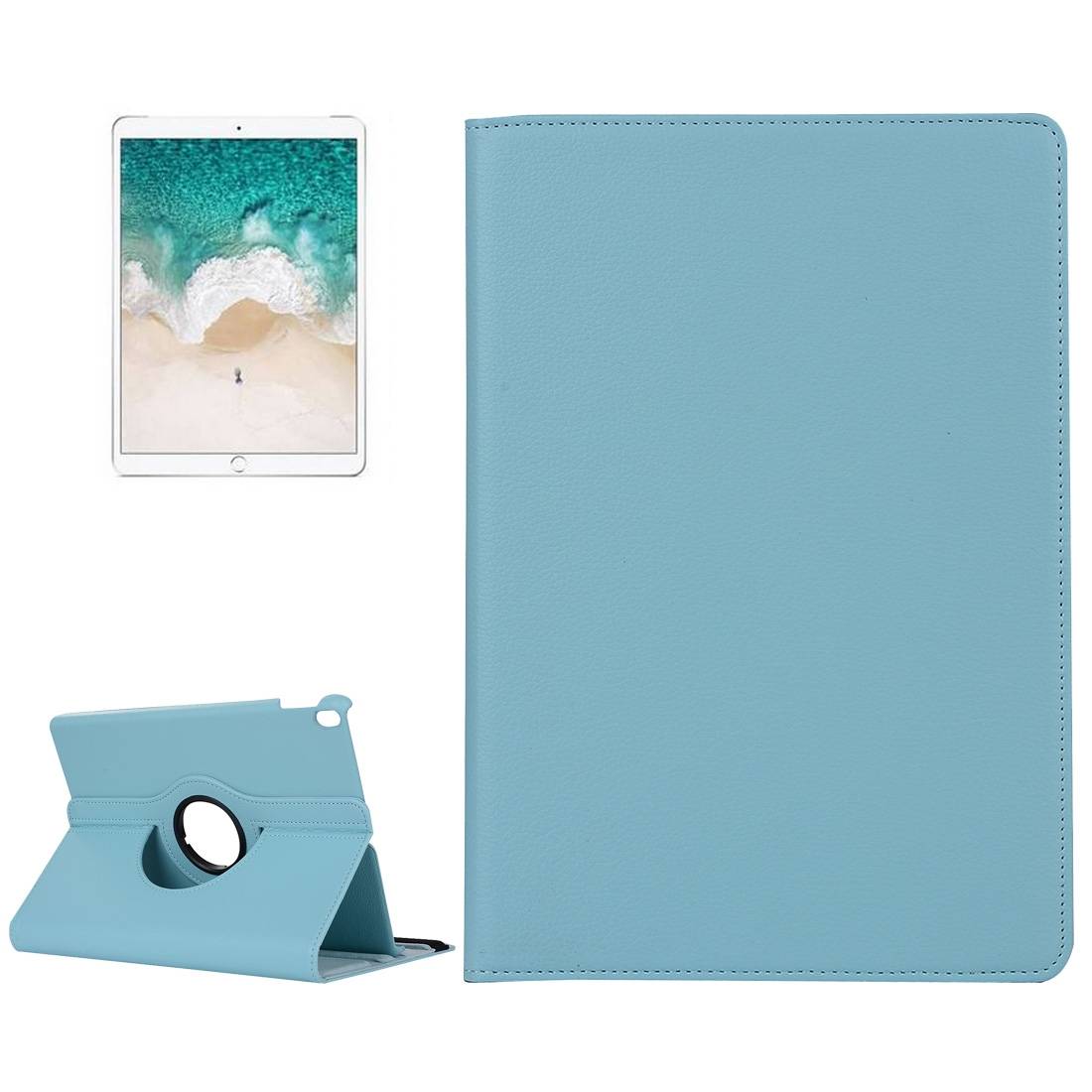 Schutzhülle 360 Grad Hellblau Case Cover Etui Tasche für Apple iPad Pro 10.5 2017 Neu