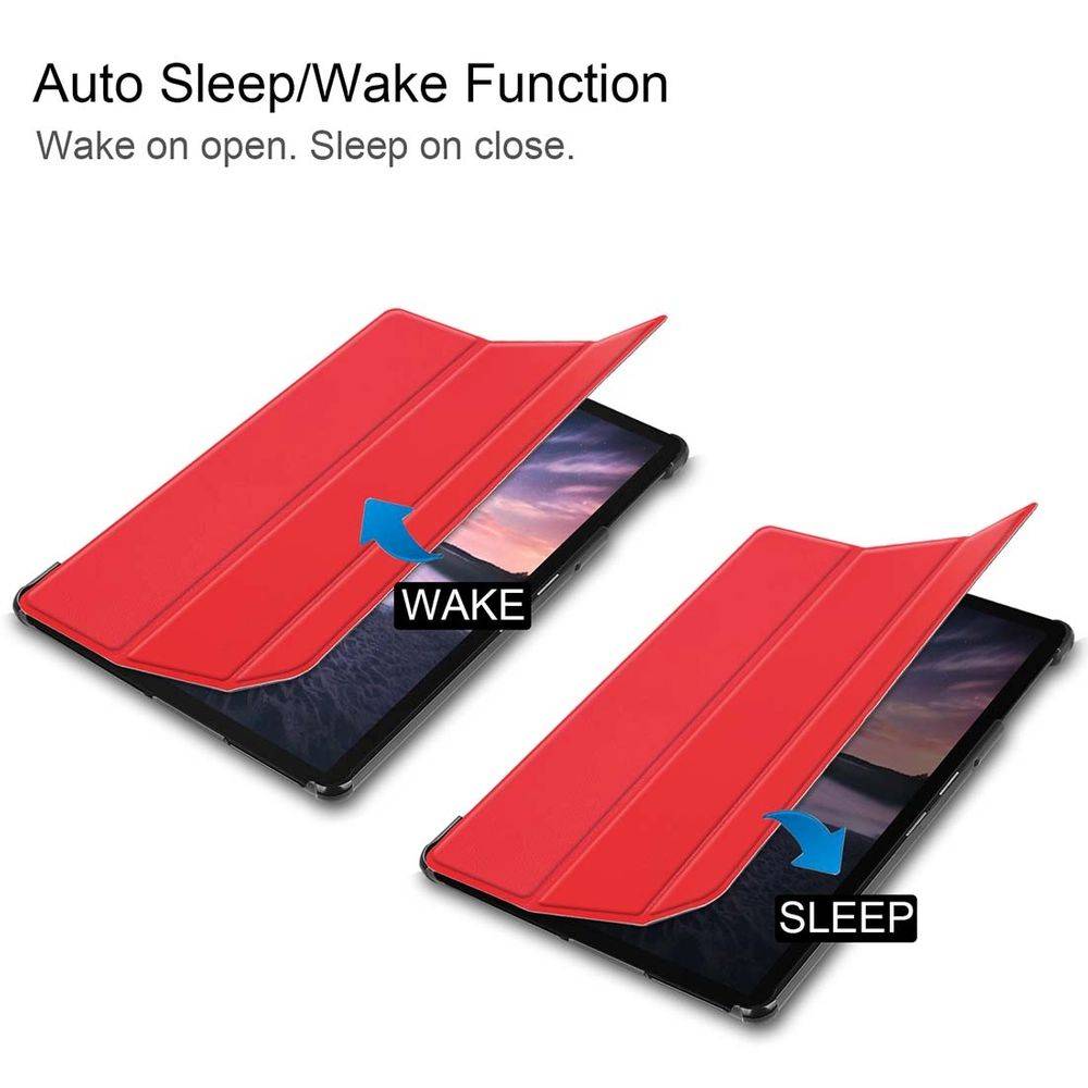 Premium Smartcover Rot Tasche für Samsung Galaxy Tab S4 10.5 T830 T835