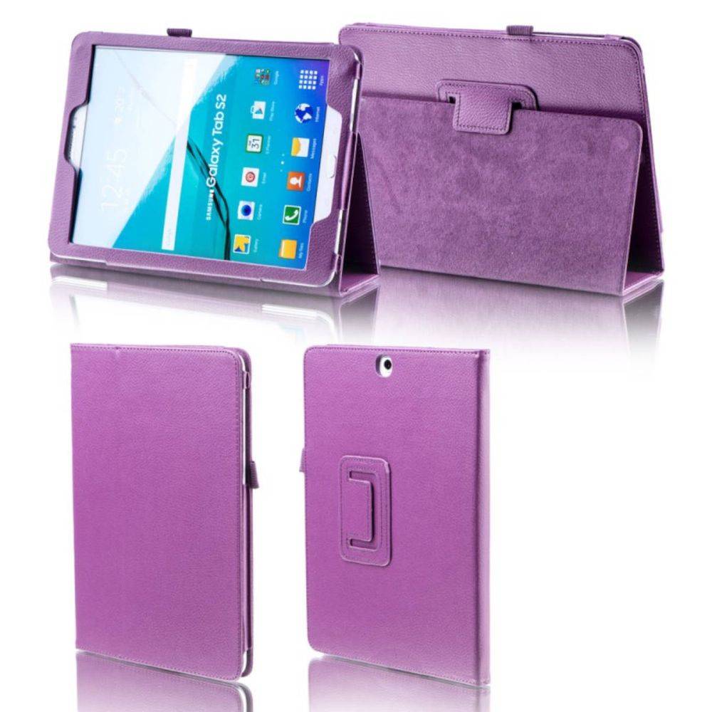 Für Samsung Galaxy Tab S4 10.5 T830 T835 Lila Kunstleder Hülle Cover Tasche Case Neu