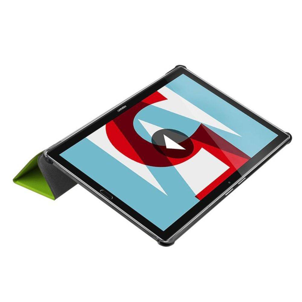 Premium Smartcover Grün Tasche für Huawei MediaPad T5 10.1 Zoll Hülle Case Etui