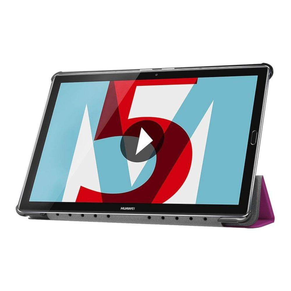 Premium Smartcover Lila Tasche für Huawei MediaPad T5 10.1 Zoll Hülle Case Etui