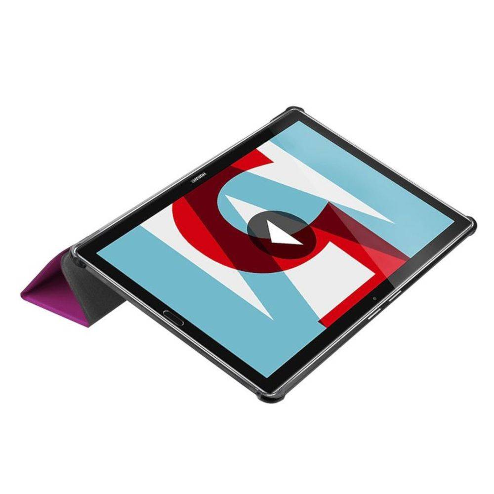 Premium Smartcover Lila Tasche für Huawei MediaPad T5 10.1 Zoll Hülle Case Etui