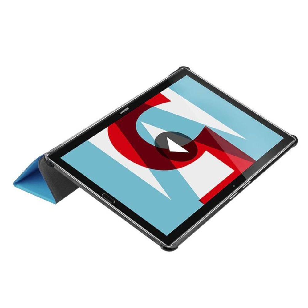 Premium Smartcover Hell Blau Tasche für Huawei MediaPad T5 10.1 Zoll Hülle Case Etui